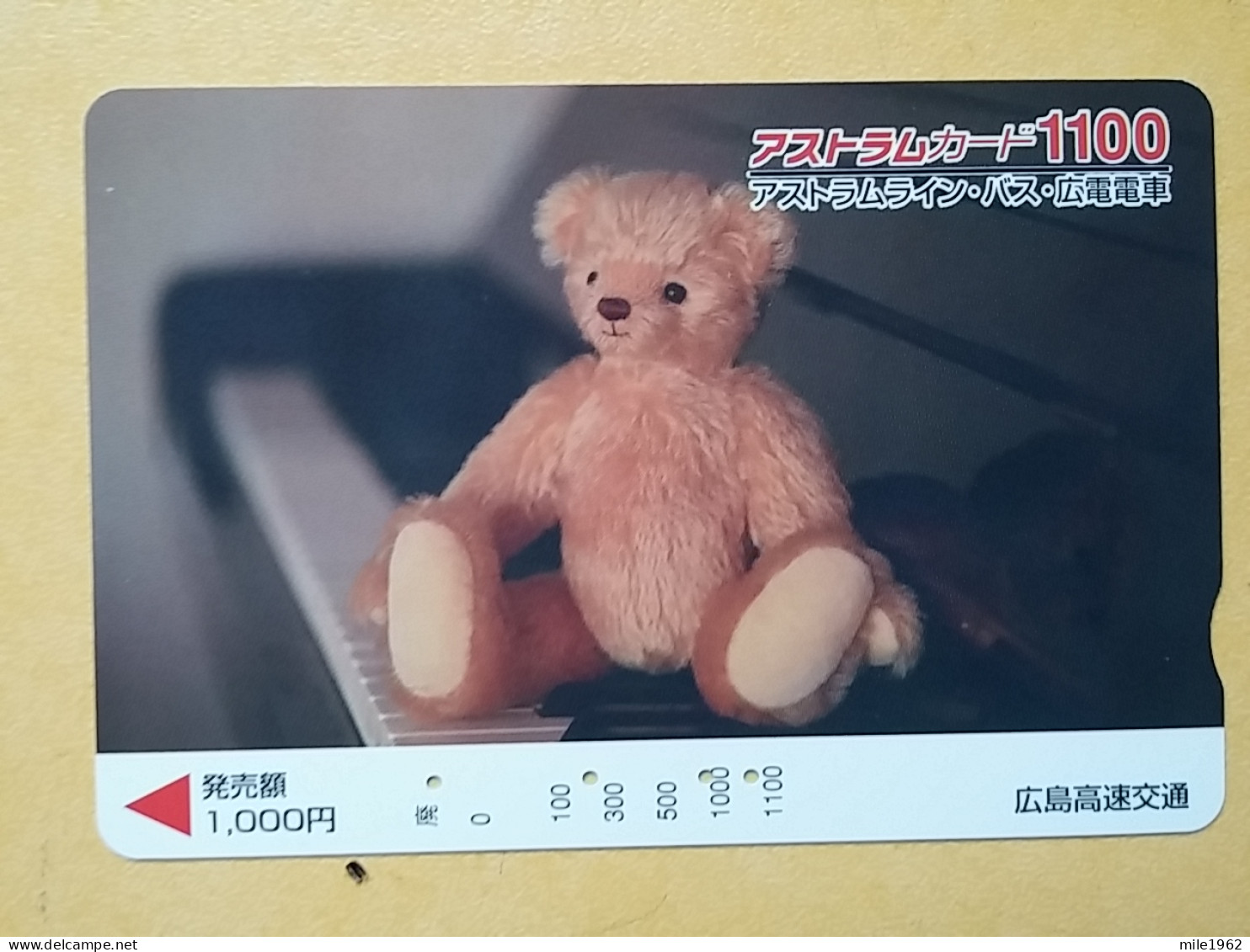 T-554 - JAPAN, Japon, Nipon, Carte Prepayee, Prepaid Card, Bear, Ours - Autres & Non Classés