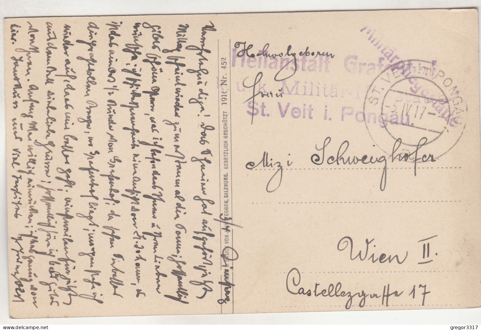 E1406) ST. JOHANN Im PONGAU FELDPOST 1917 ! - St. Johann Im Pongau