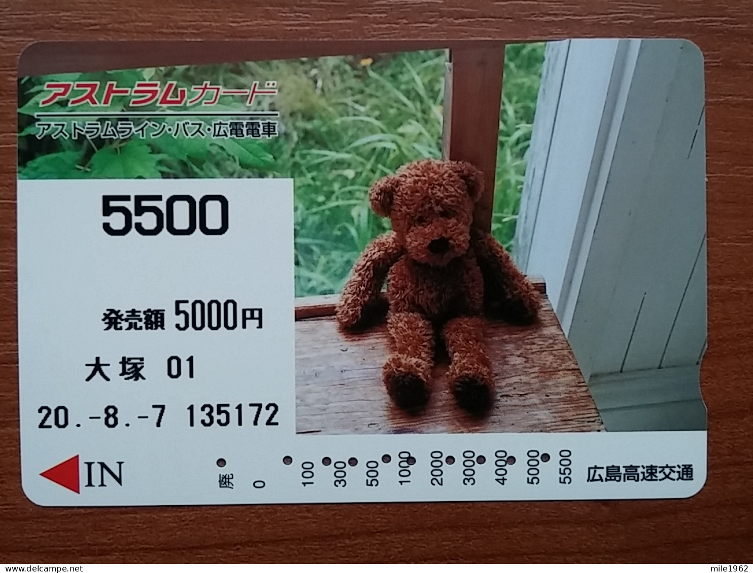 T-554 - JAPAN, Japon, Nipon, Carte Prepayee, Prepaid Card, CARD, Bear, Ours - Altri & Non Classificati