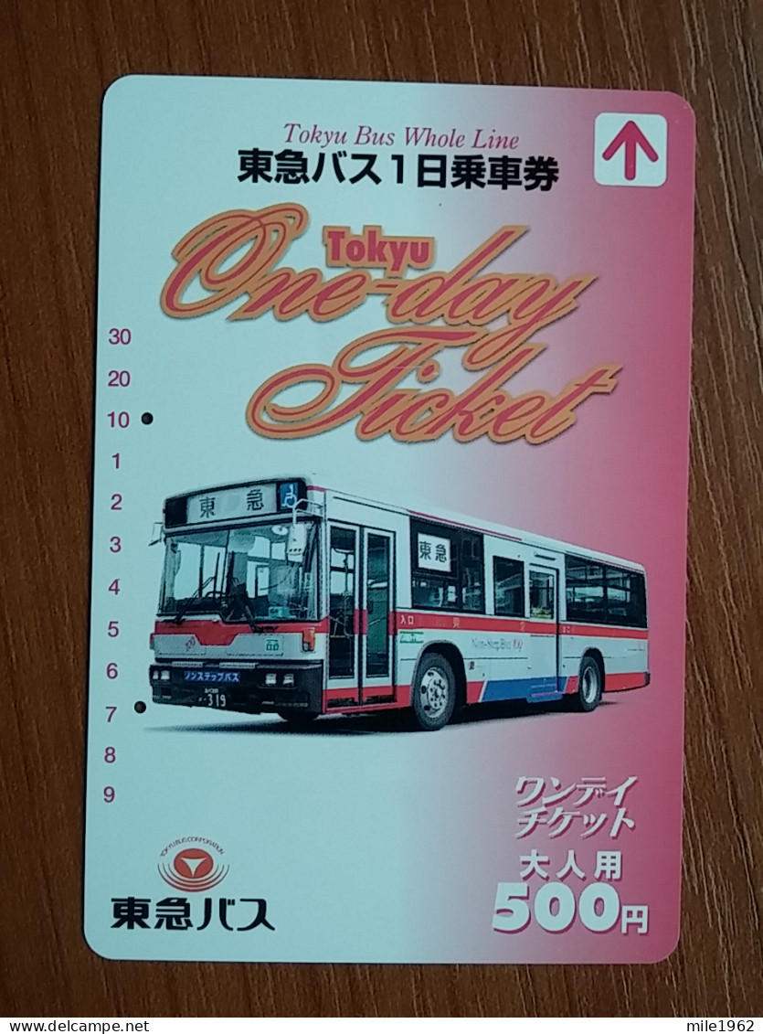 T-554 - JAPAN, Japon, Nipon, Carte Prepayee, Prepaid Card, CARD, Bus, Autobus - Sonstige & Ohne Zuordnung