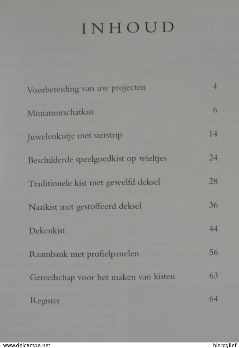 KISTEN MAKEN Gids Voor Doe-het-zelvers Door Greg Cheetham Könemann Houtbewerking Timmeren Opbergdozen Koffer - Prácticos