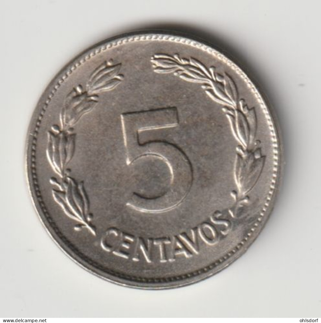 ECUADOR 1946: 5 Centavos, KM 75b - Equateur