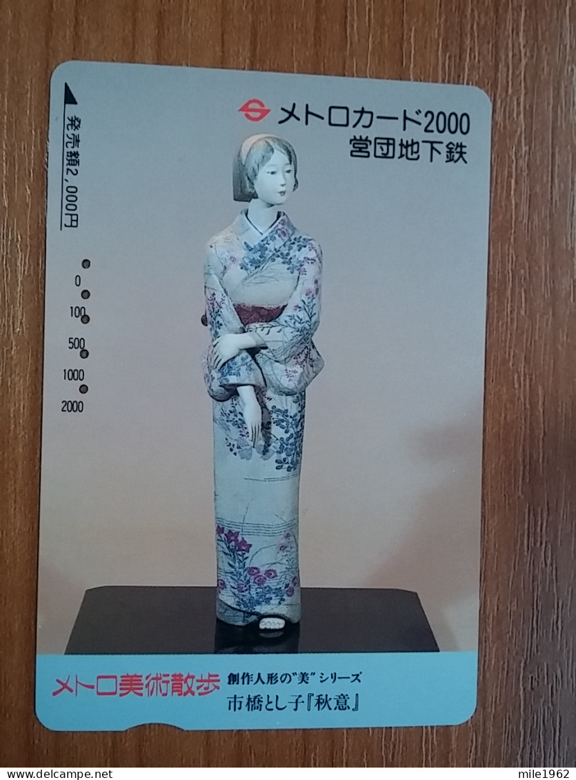 T-527 - JAPAN, Japon, Nipon, Carte Prepayee, Prepaid Card, Statue - Autres & Non Classés