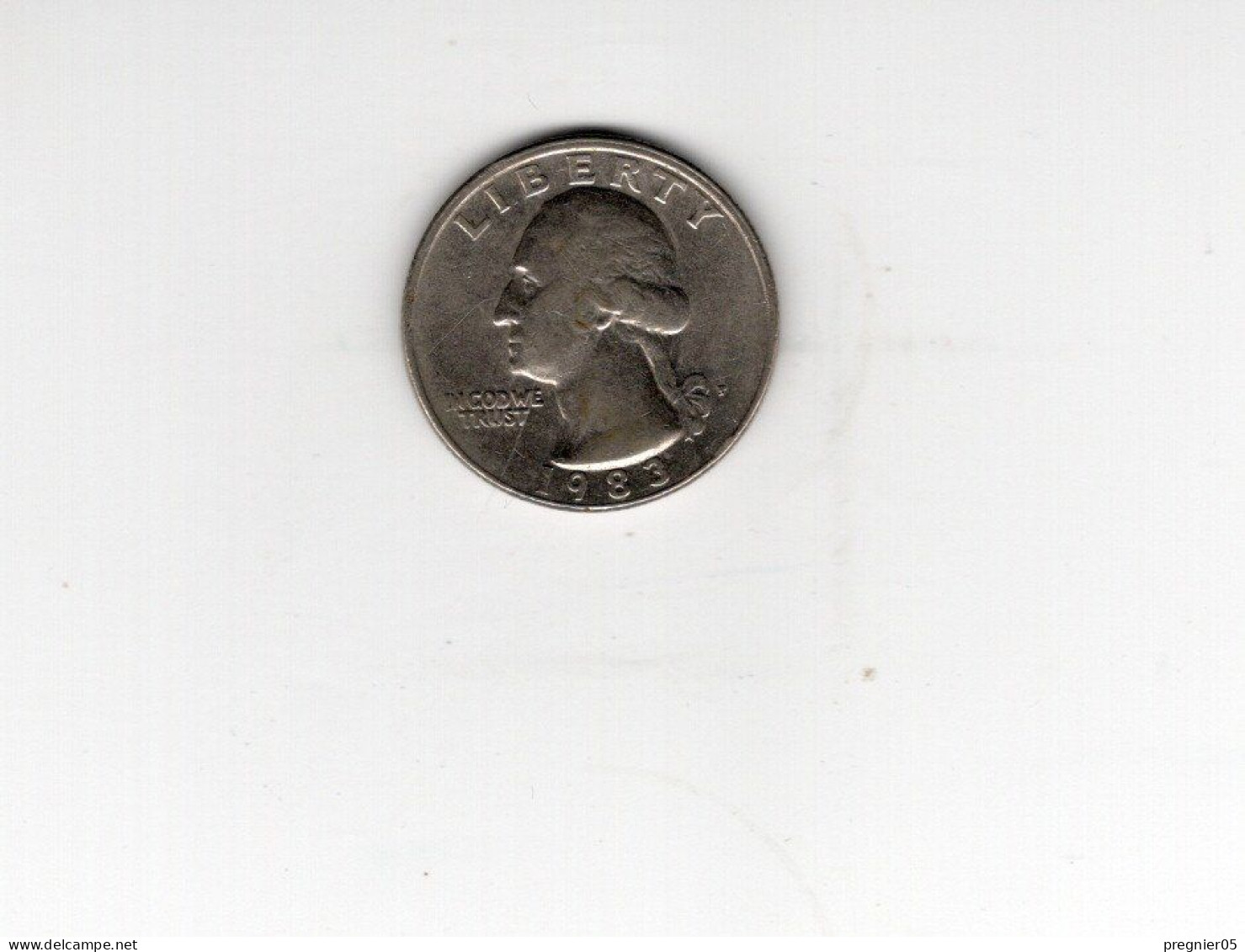 USA - Pièce 1/4 Dollar Washington Quarter  1983P TTB/VF  KM.164a - 1932-1998: Washington