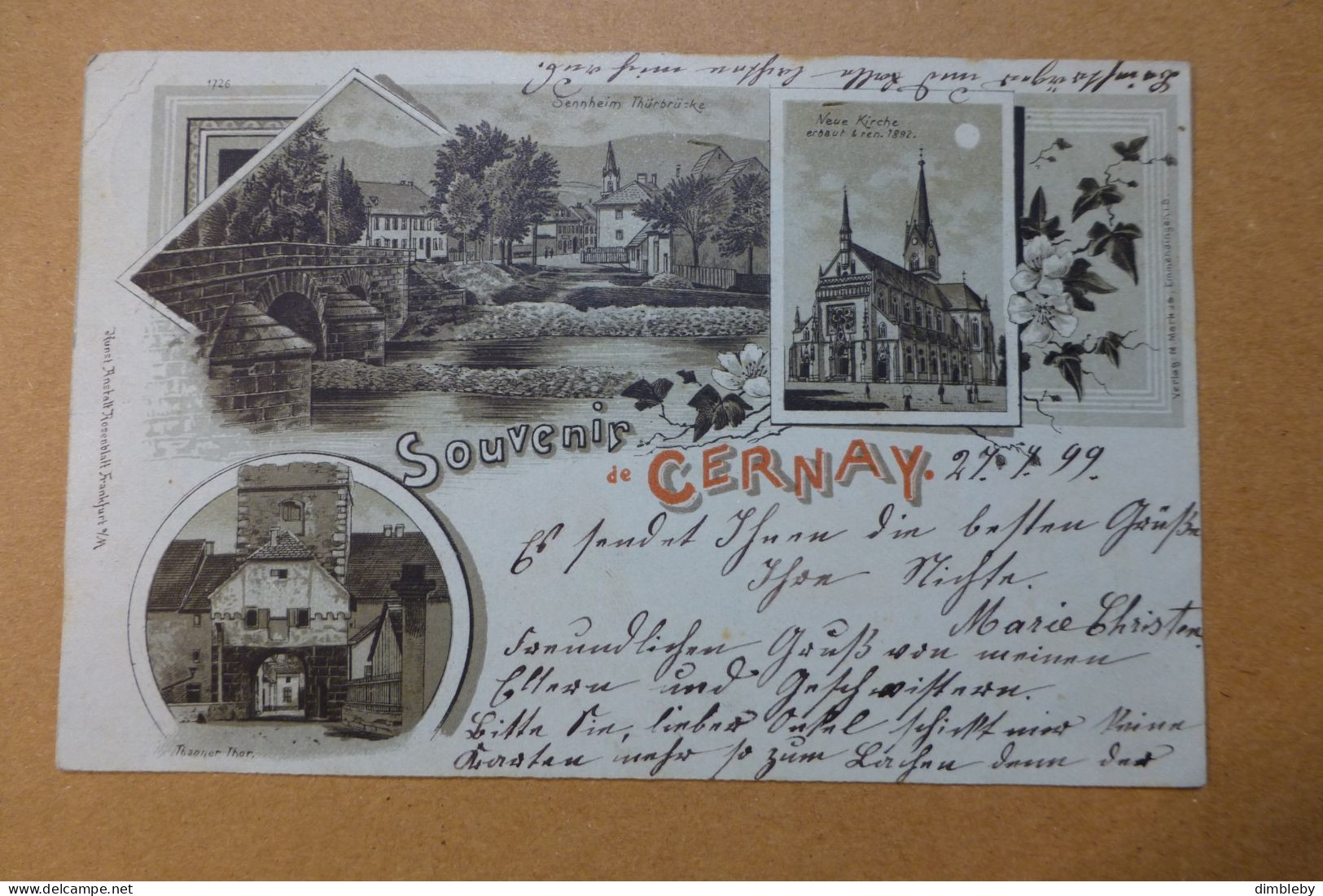 Souvenir De CERNAY - SENNHEIM  (9944) - Cernay