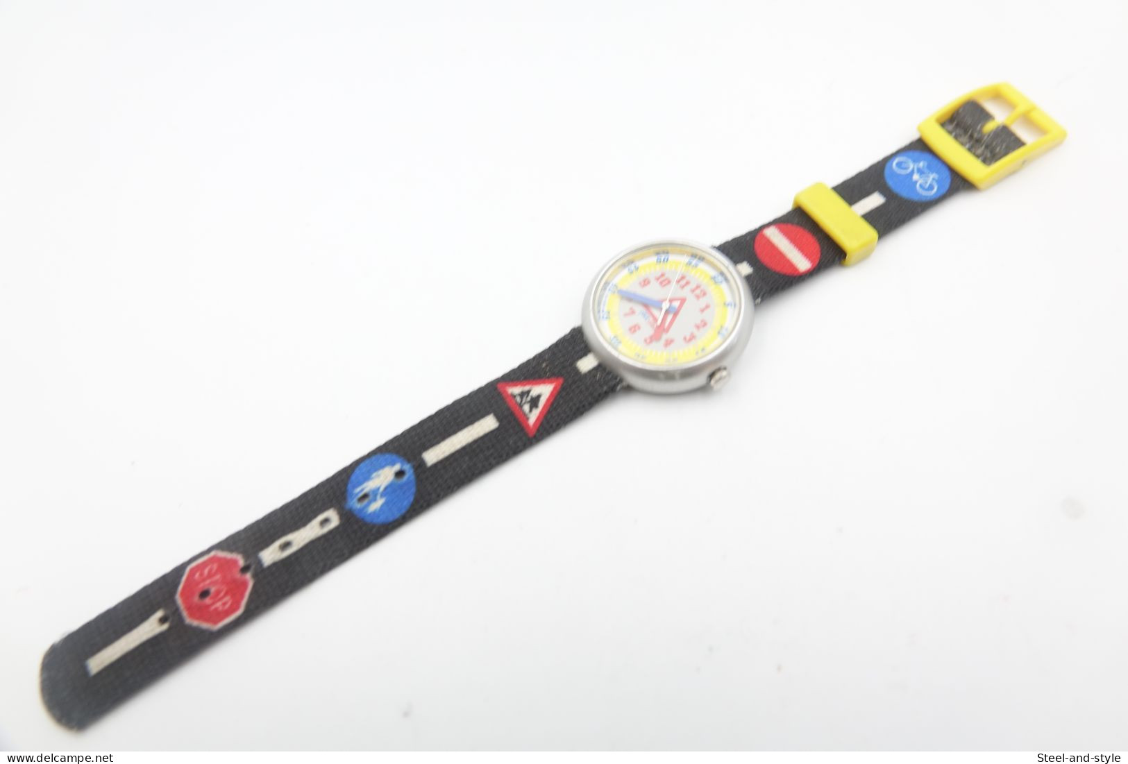 Watches : FLIKFLAK - Traffic Sign - Nr. : Xxx - Vintage 1999 Swatch - Working - Running - Flik Flak - Relojes Modernos