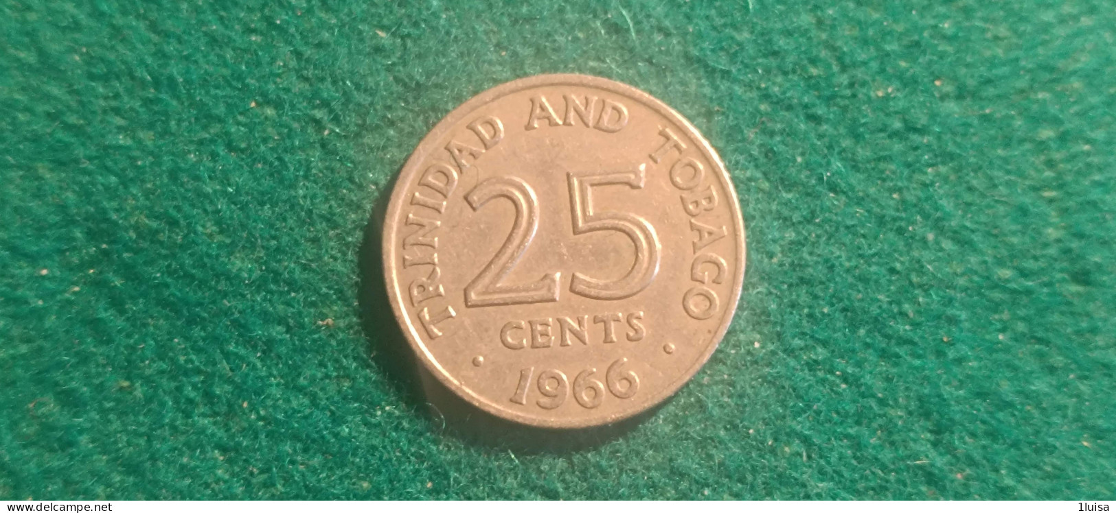 TRINIDAD TOBAGO 25 CENT 1966 - Trinidad & Tobago