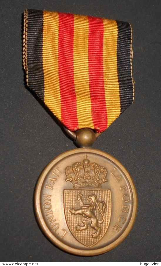 Ancienne Médaille Belgique 1870 71 Commémorative Du Service Combattant Guerre Franco Prussienne - Belgio