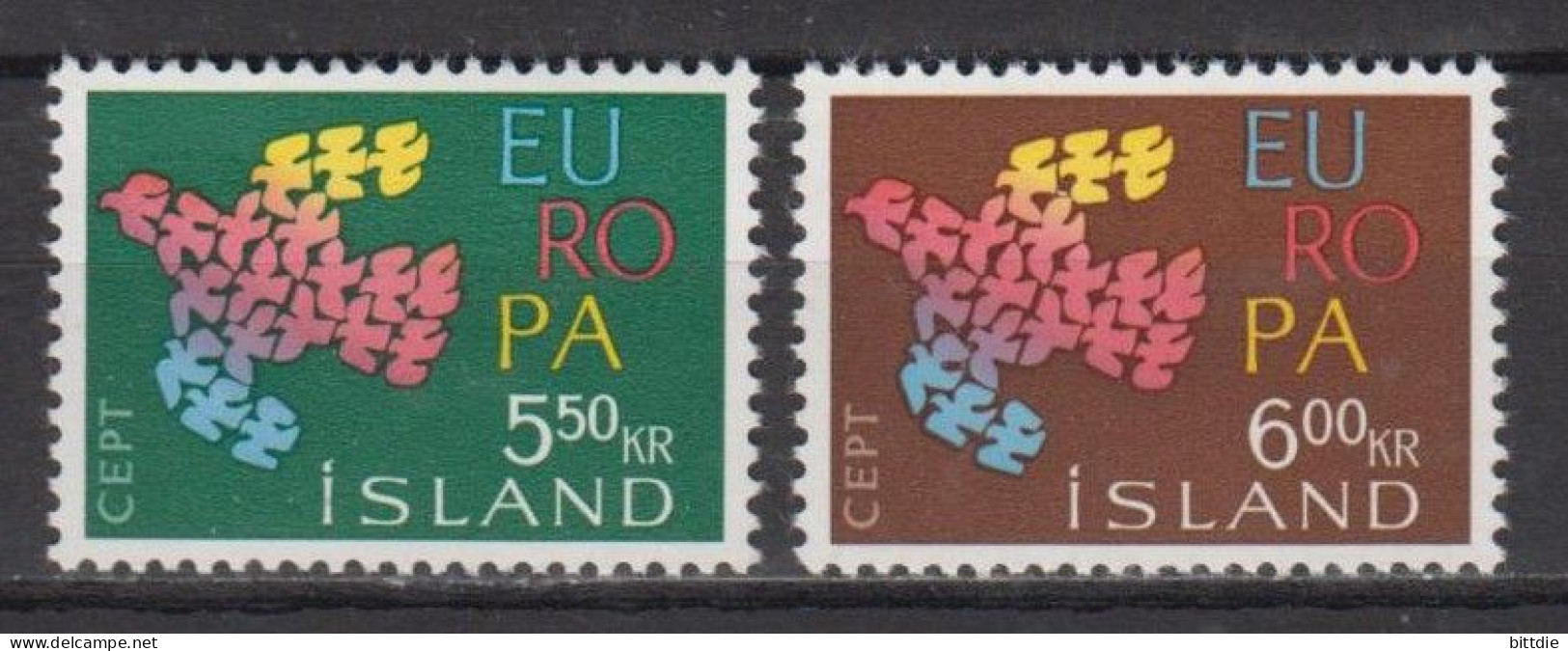 Europa/Cept, Island  354/55 , Xx   (U 7306) - 1961