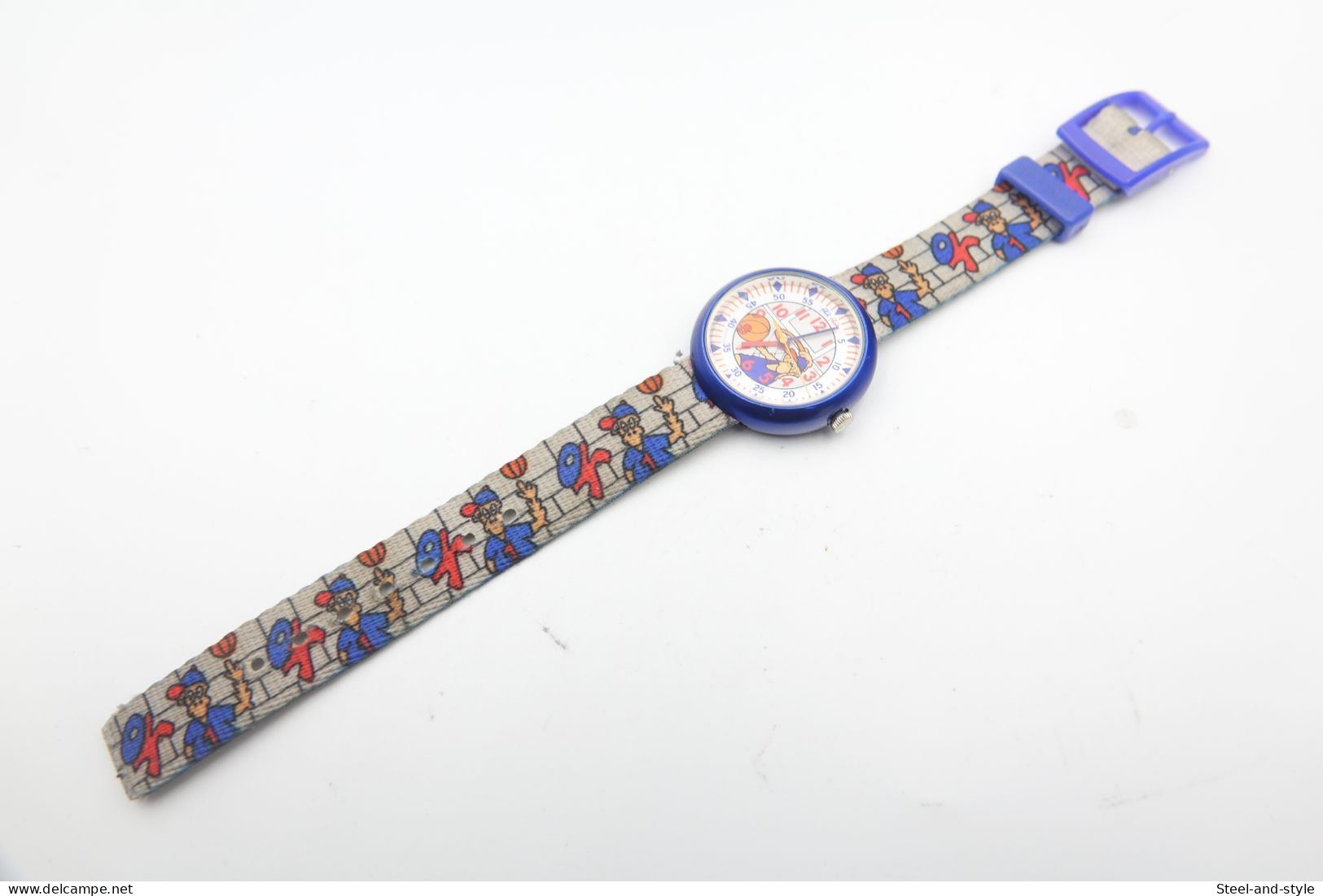 Watches : FLIKFLAK - Bascet - Nr. : Xxx - Vintage 1995 Swatch - Working - Running - Flik Flak - Montres Modernes