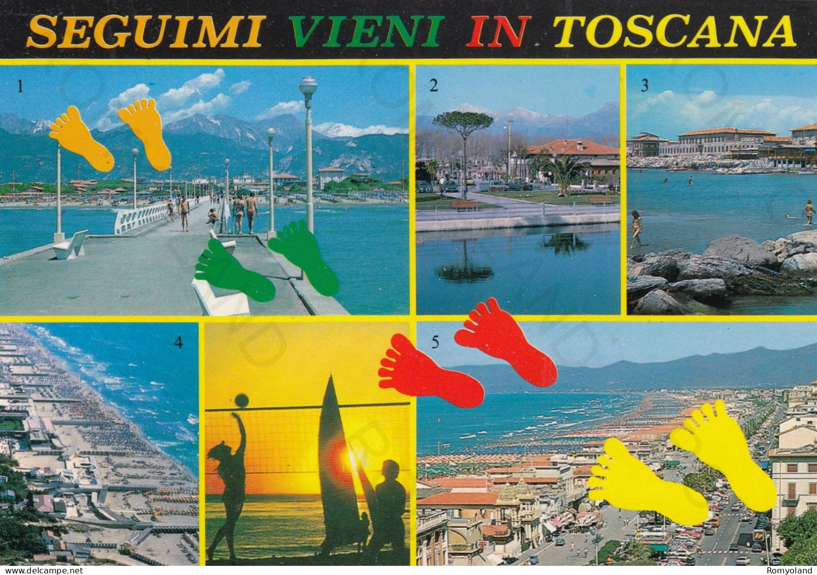 CARTOLINA  TOSCANA-FORTE DEI MARMI-TORRE DEL LAGO-MARINA DI PISA-TIRRENIA-VIAREGGIO-VACANZA,BELLA ITALIA-NON VIAGGIATA - Viareggio