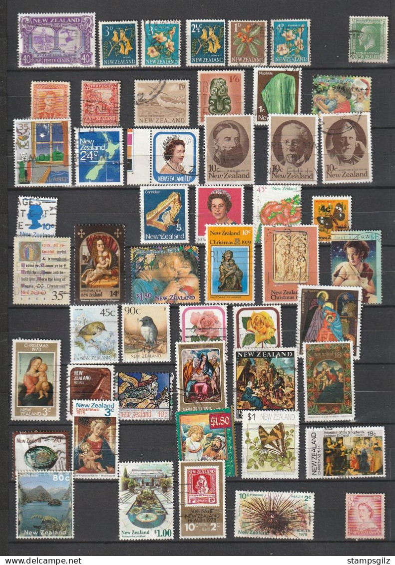 Nouvele Zélande 50 Timbres Oblitéré Tous Differents - Mezclas (max 999 Sellos)