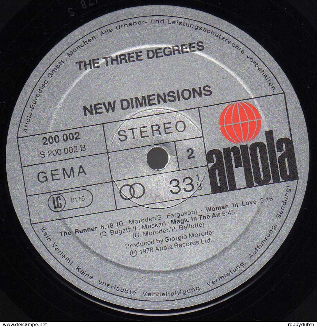 * LP *  THREE DEGREES - NEW DIMENSIONS (Holland 1978 EX-) - Soul - R&B