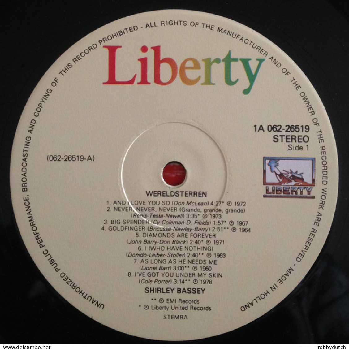 * LP *  SHIRLEY BASSEY - ONVERGETELIJKE HITS (Holland EX) - Jazz