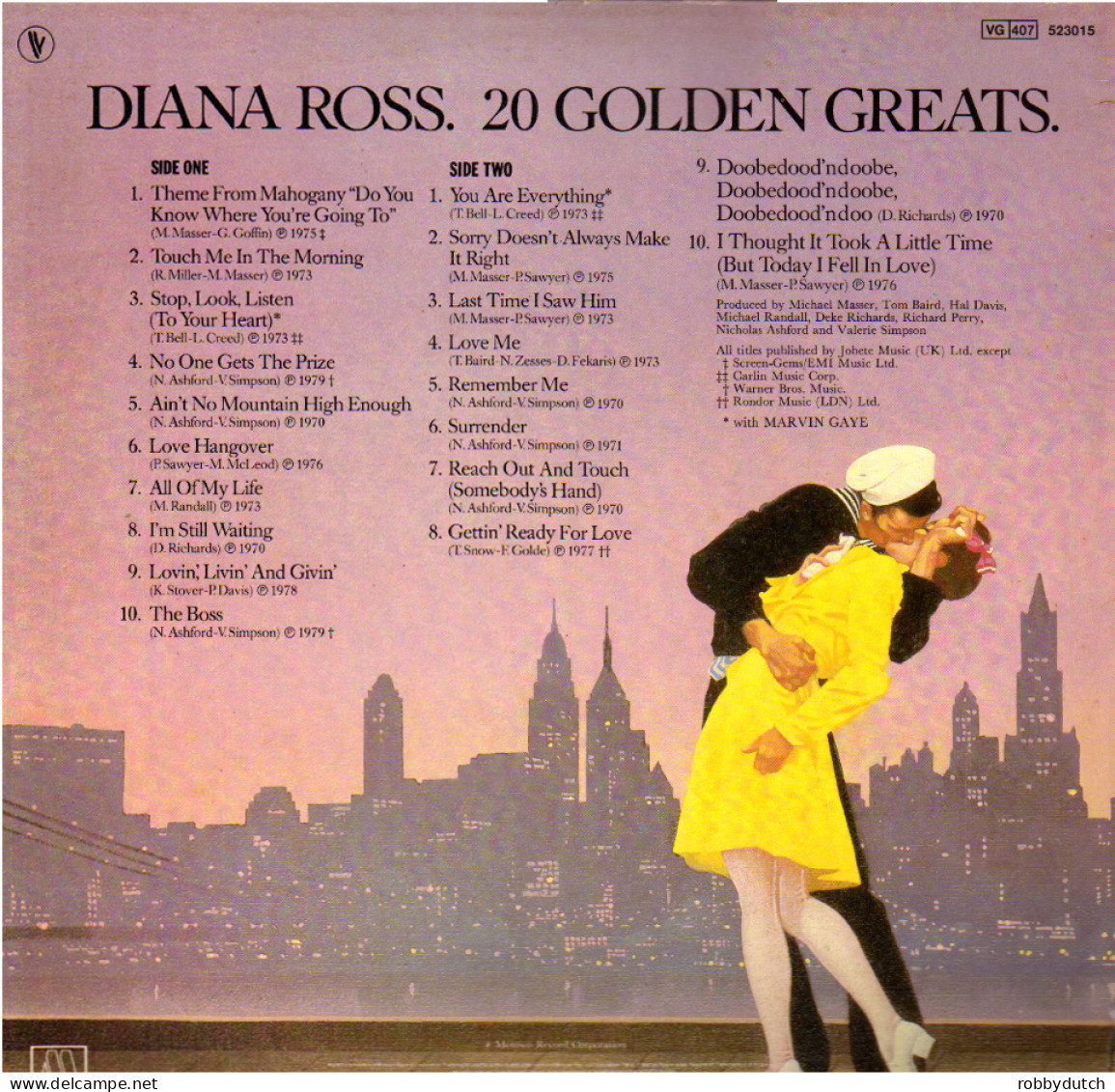 * LP *  DIANA ROSS - 20 GOLDEN GREATS (France 1981 EX-) - Soul - R&B