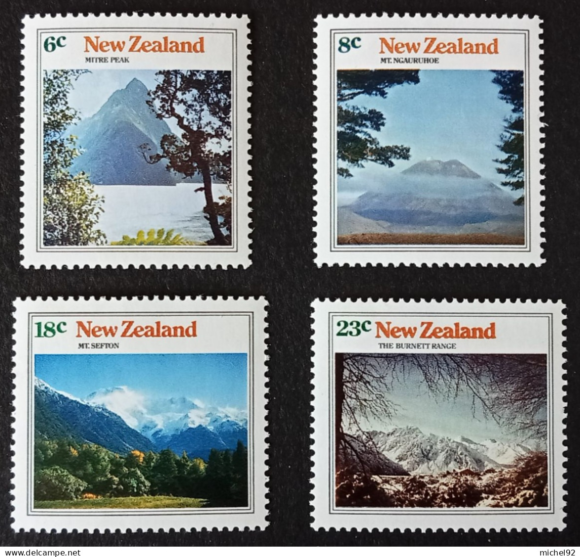 Nouvelle-Zélande 1973 - YT N°599 à 602 - Neuf ** - Unused Stamps