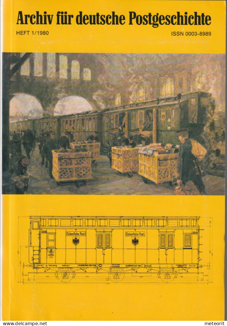 Archiv Für Deutsche Postgeschichte, Heft 1/1980 , 144 Seiten, Mit Beilage "Blatt III Und V Von Dem Preußischen Staate" - Philately And Postal History