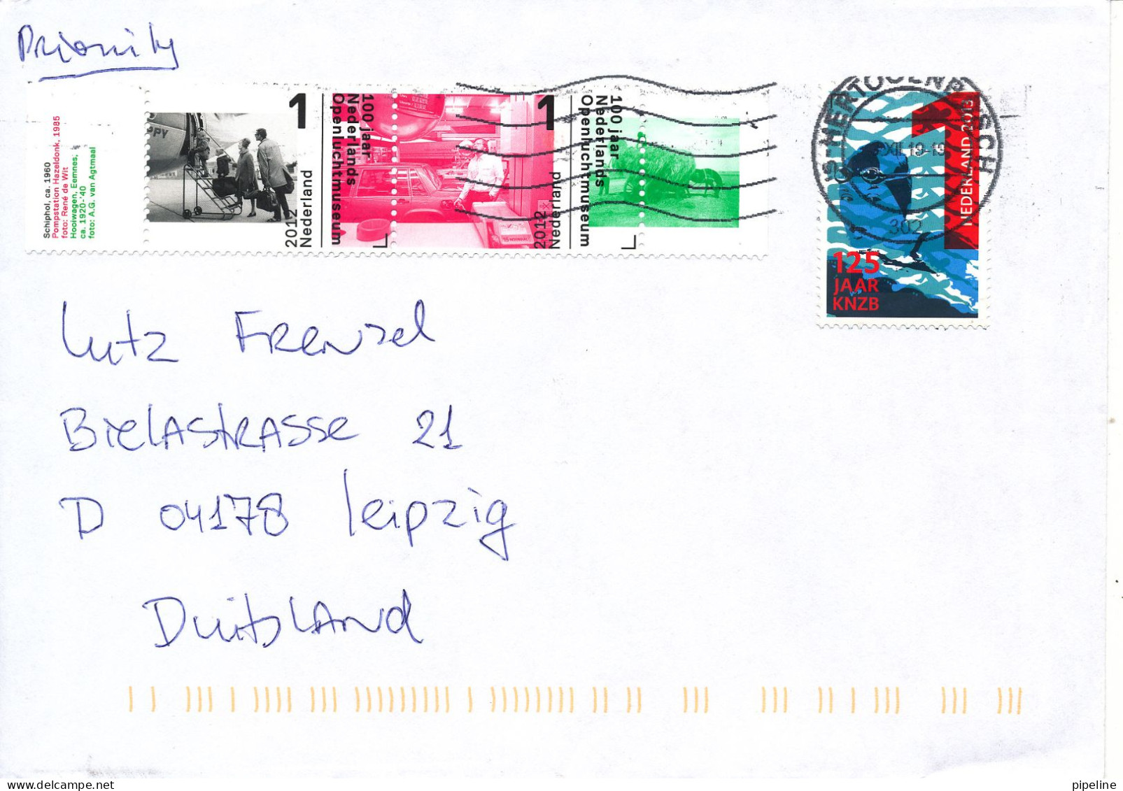 Netherlands Cover Sent To Germany 3-12-2019 ??? Topic Stamps - Covers & Documents