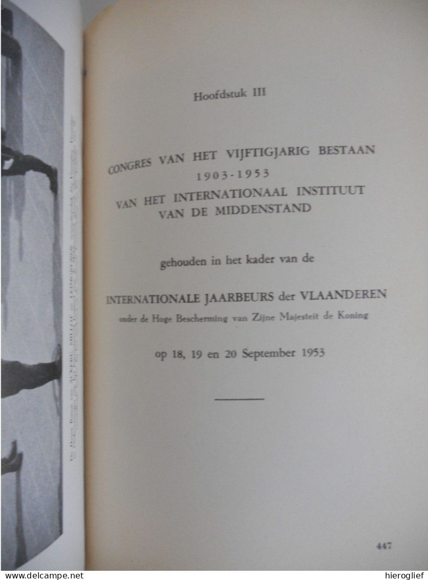 Gent 1953 viering 50 j INTERNATIONAAL INSTITUUT VOOR DE MIDDENSTAND - Tentoonstelling vh Ambacht / vakmanschap