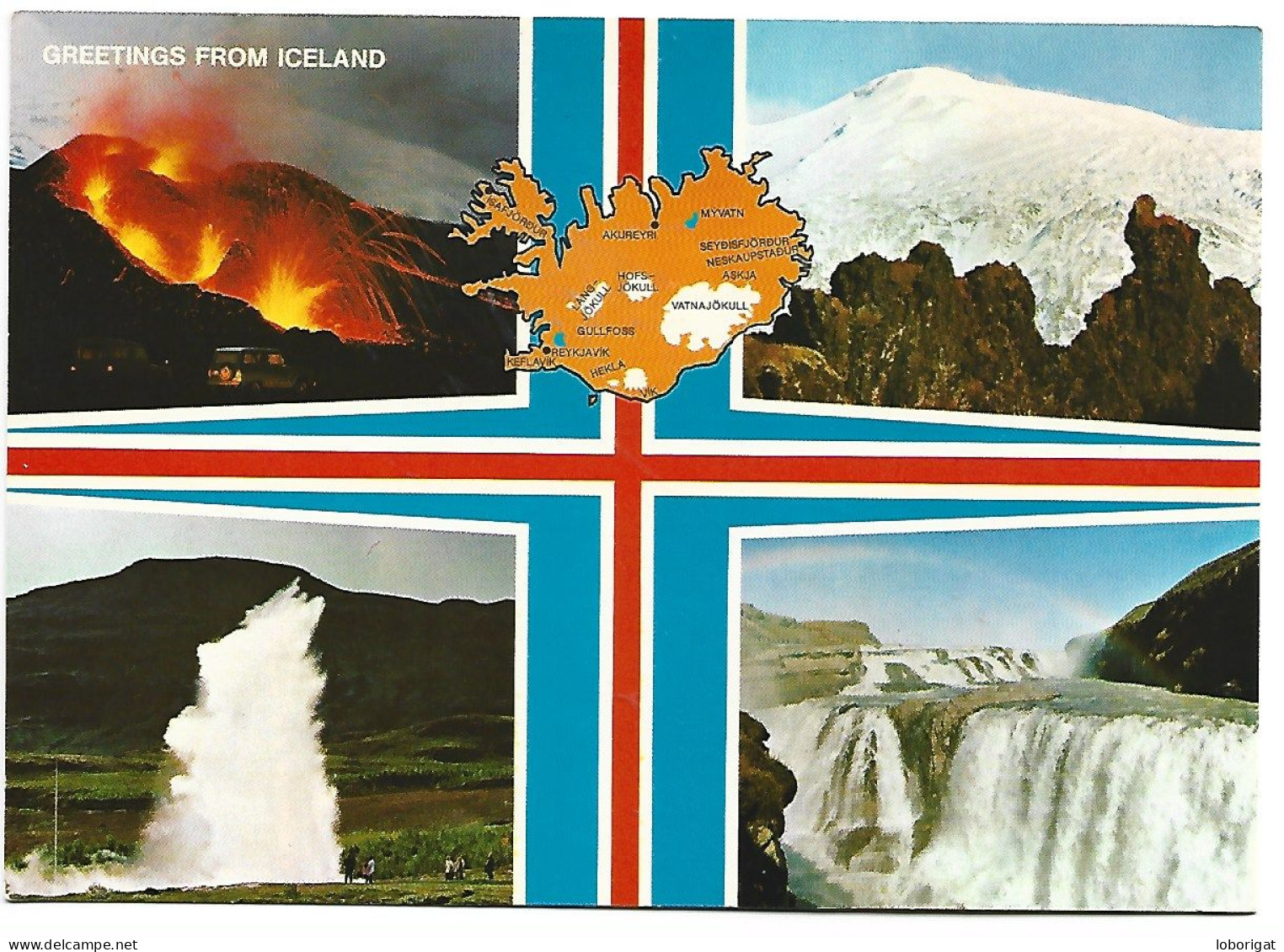 GREETINGS FROM ICELAND.-  ( ISLANDIA ) - Islande