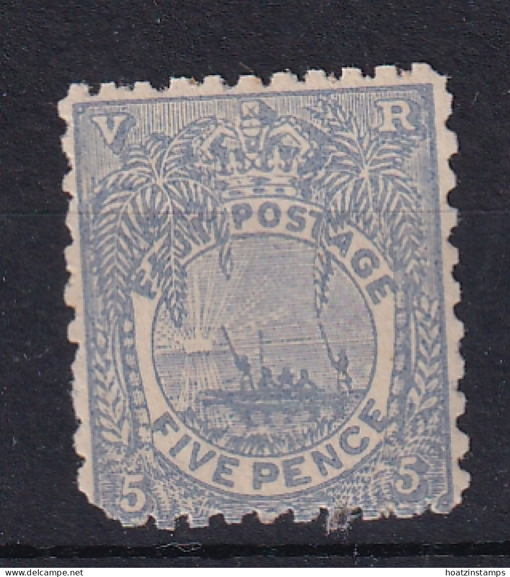 Fiji: 1891/98   Badge     SG85    5d  Ultramarine  [Perf: 11 X 10]   MH  - Fiji (...-1970)