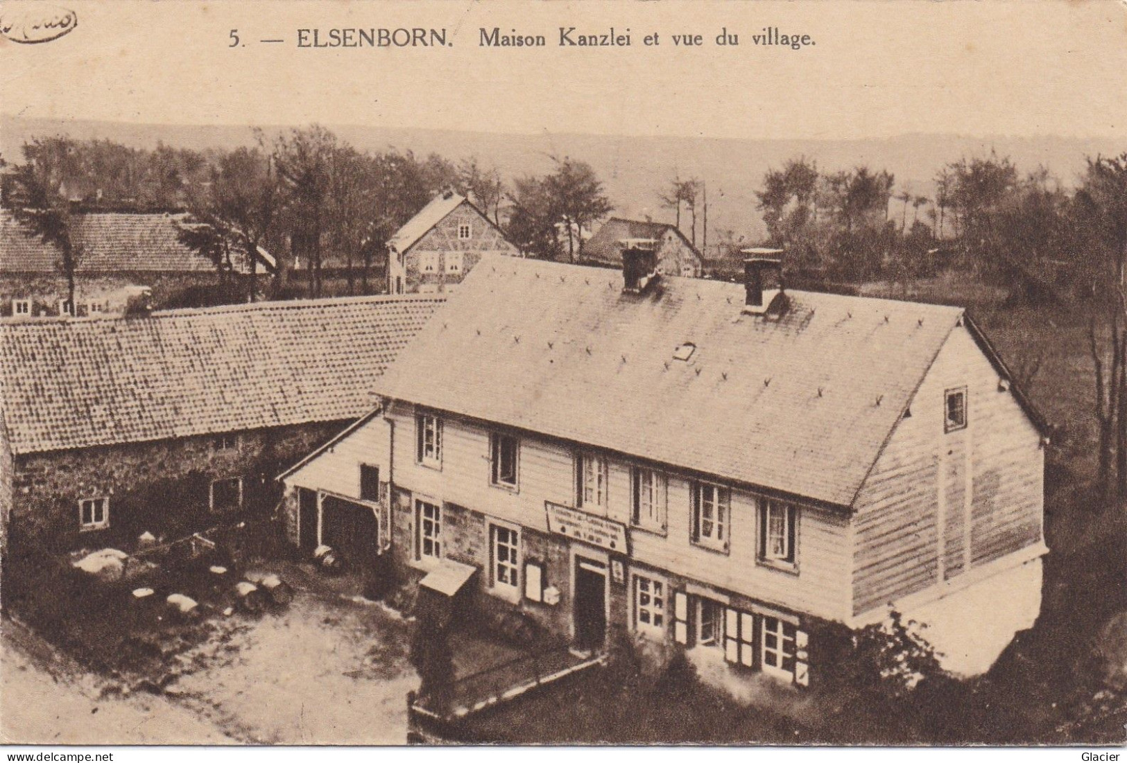 5.- Elsenborn - Maison Kanzlei Et Vue Du Village - Elsenborn (camp)