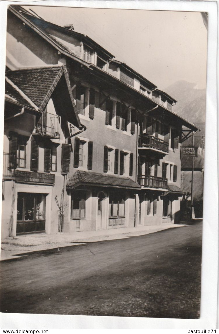 CPSM :  14 X 9  -  THORENS-GLIERES.  -  Hôtel De Savoie. - Thorens-Glières