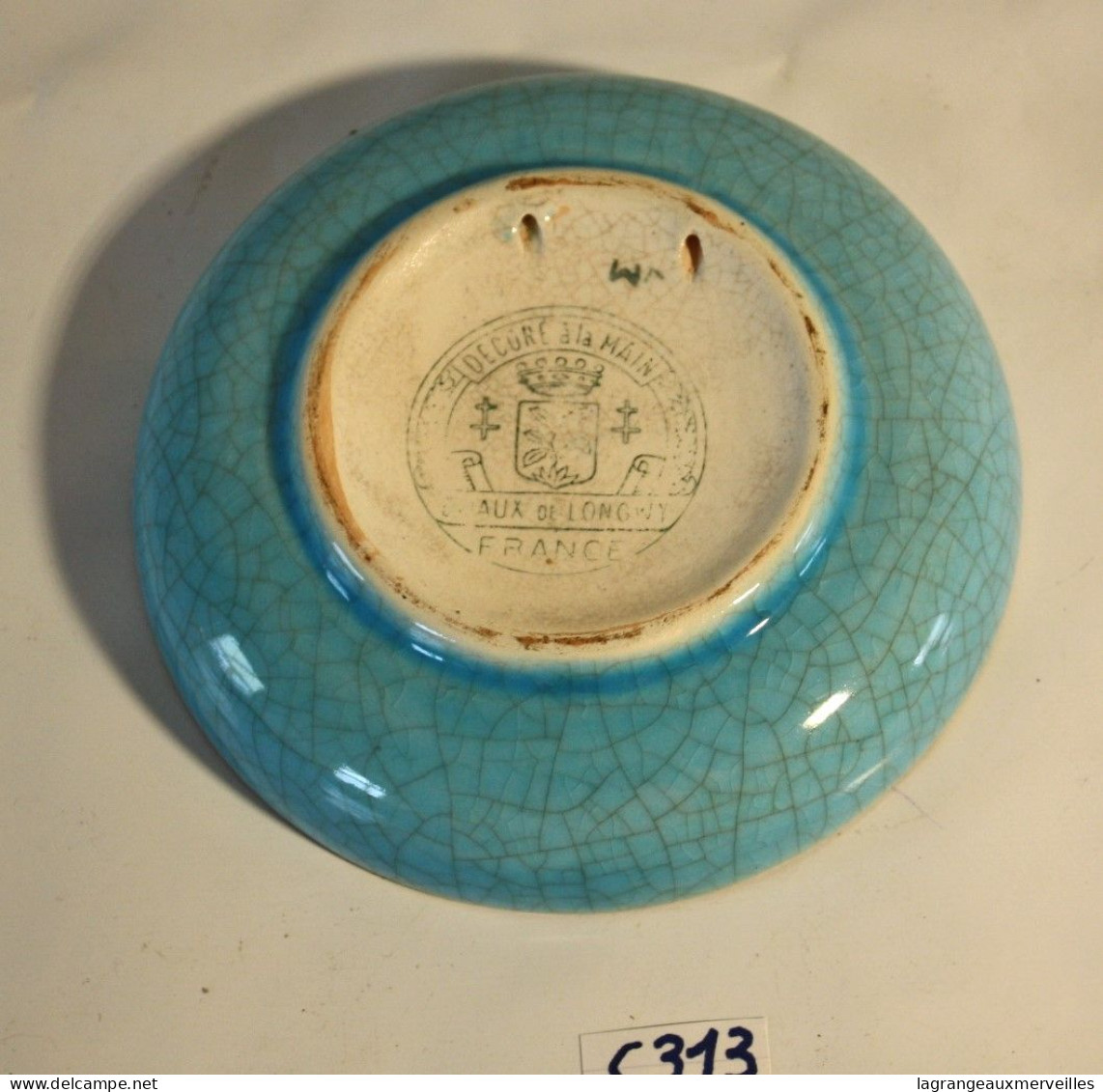 C313 Authentique Coupelle - Blason - Emaux De Longwy - Collection - Weiden 1949 - Longwy (FRA)