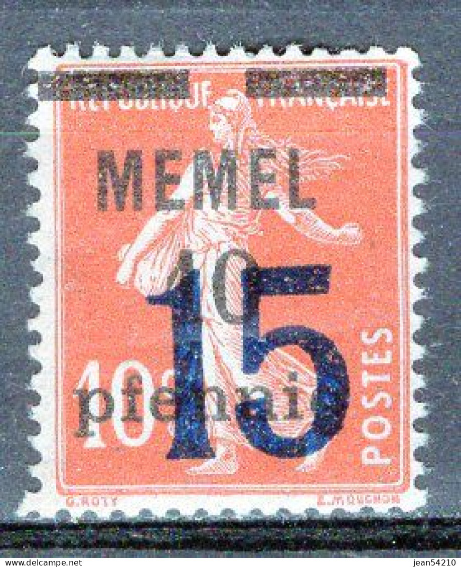 MEMEL - Timbre N°38 Neuf A/charnière - Nuevos