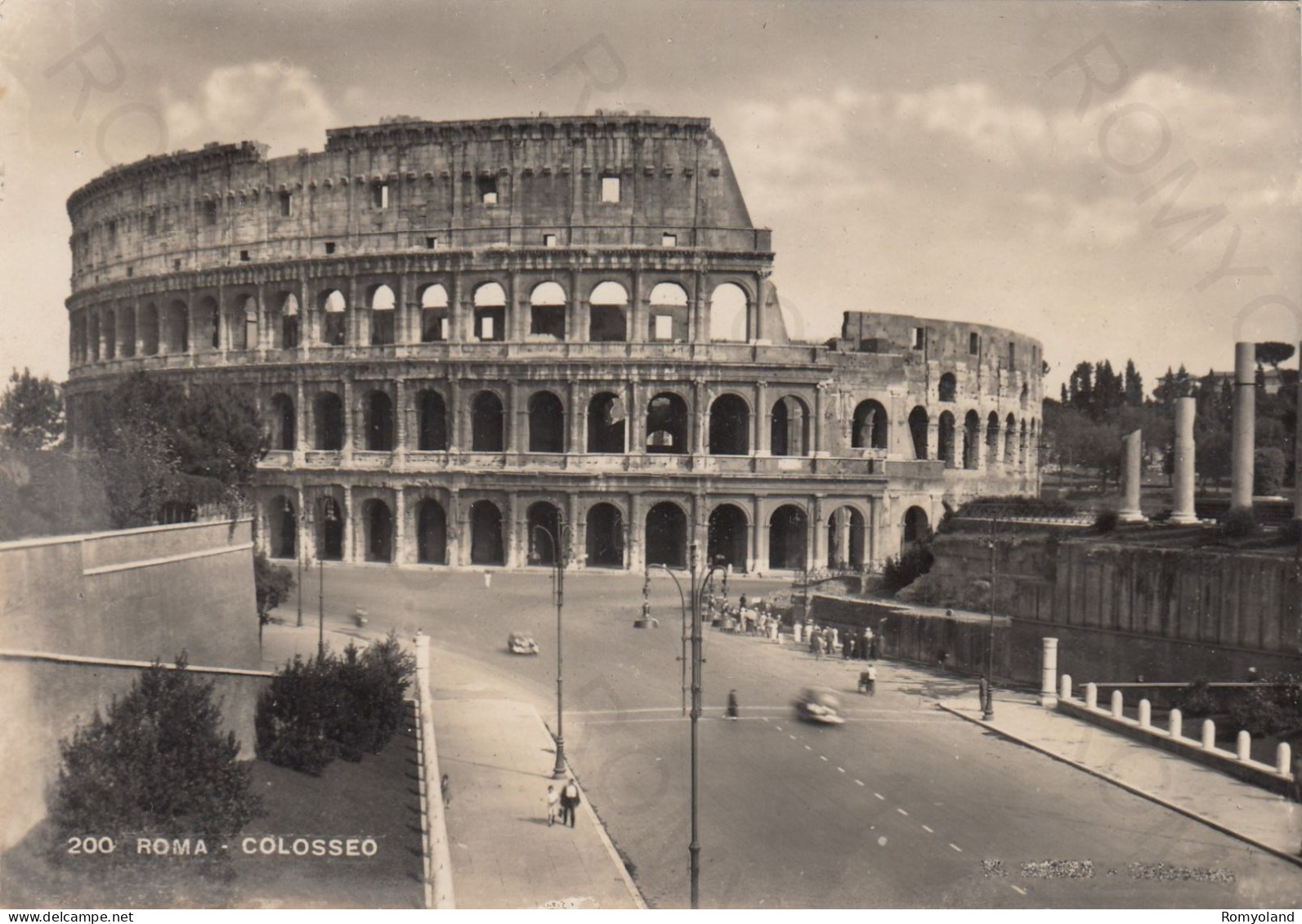 CARTOLINA  ROMA,LAZIO-COLOSSEO-STORIA,MEMORIA,RELIGIONE,CULTURA,IMPERO ROMANO,BELLA ITALIA,VIAGGIATA 1949 - Kolosseum