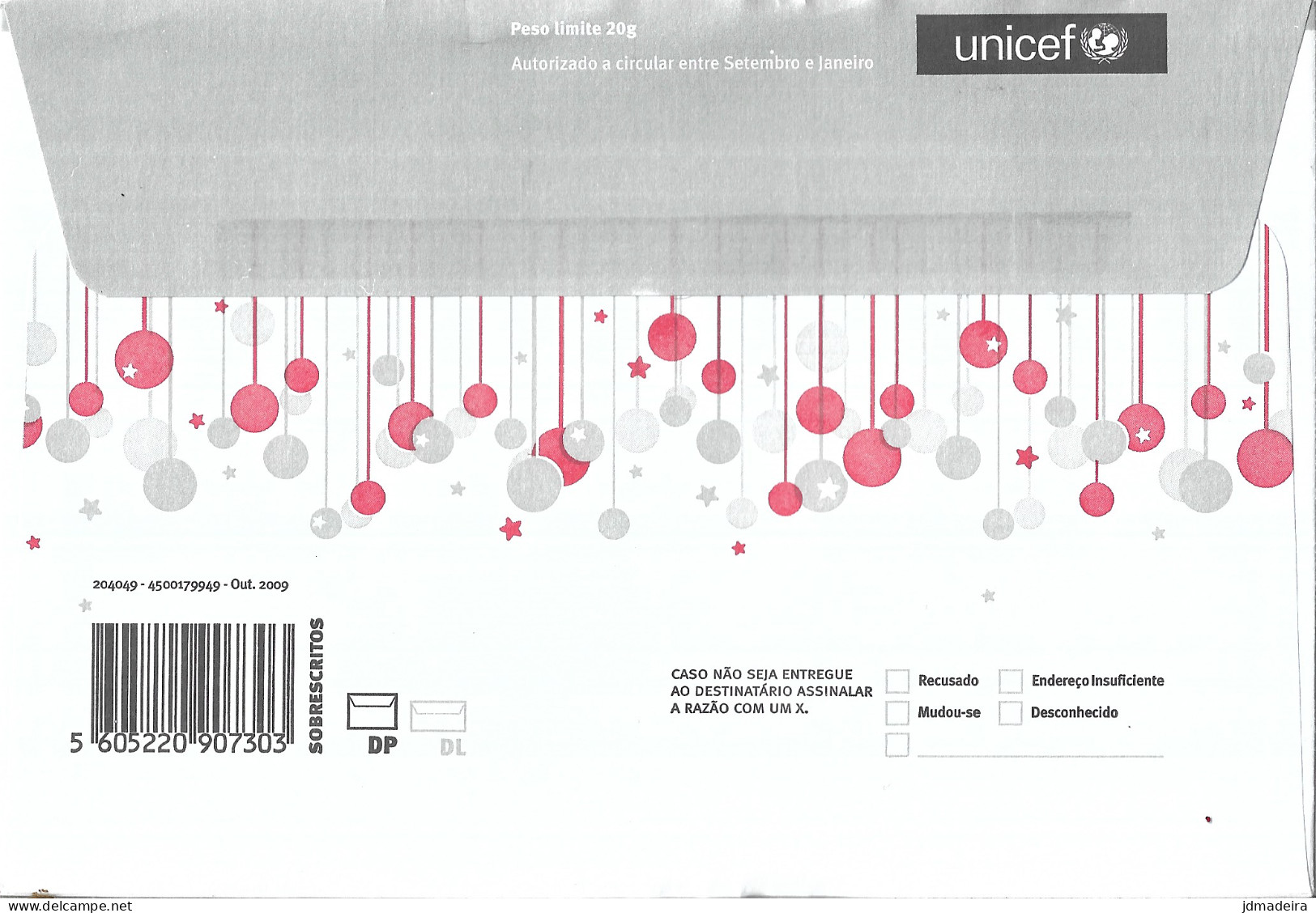 Portugal UNICEF Stationary Cover CORREIO NORMAL - Covers & Documents