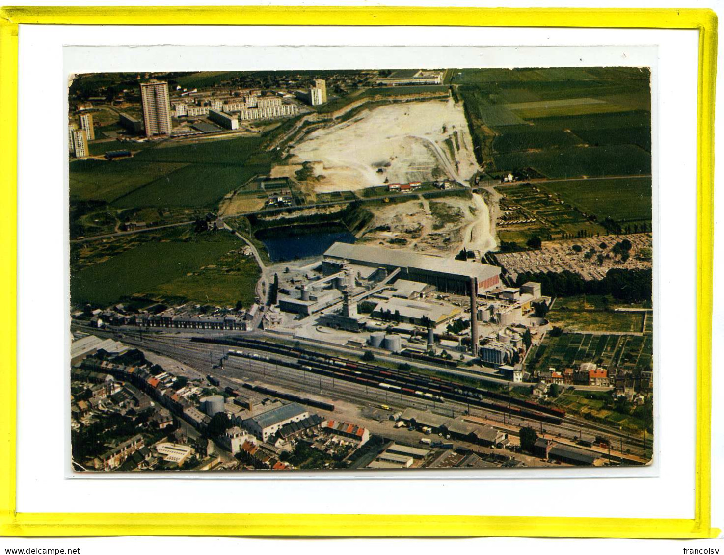Haubourdin. Ciments Du Nord. Cliché Phot'R  Aeroport De Lille.  Postée 1972  - Haubourdin