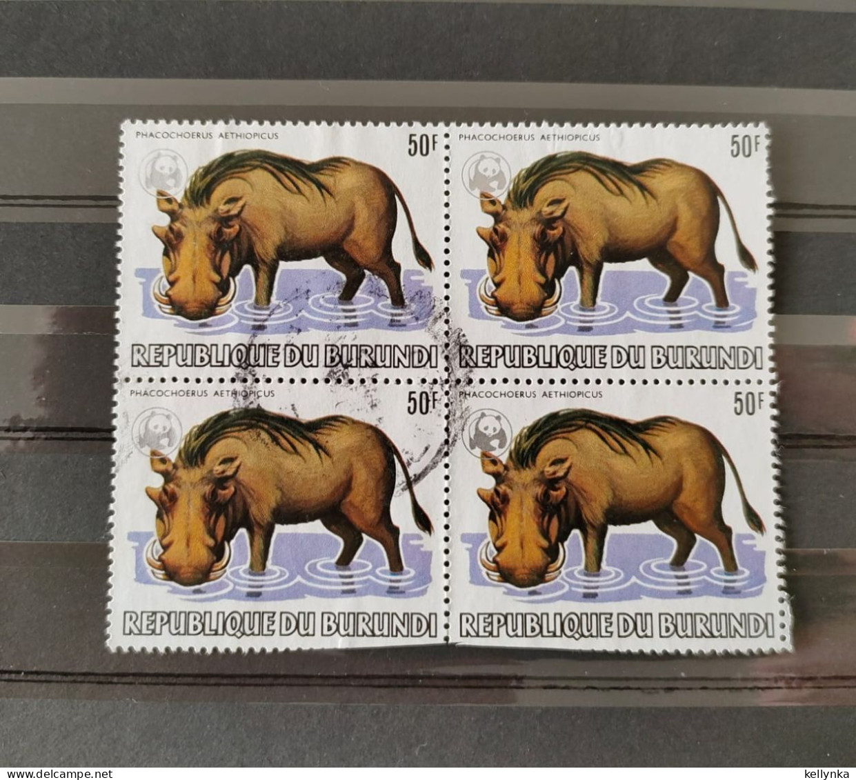 Burundi - 899 - Bloc De 4 - WWF - Animaux Avec Logo - 1983 - Oblitérés (See Picture) - Used Stamps