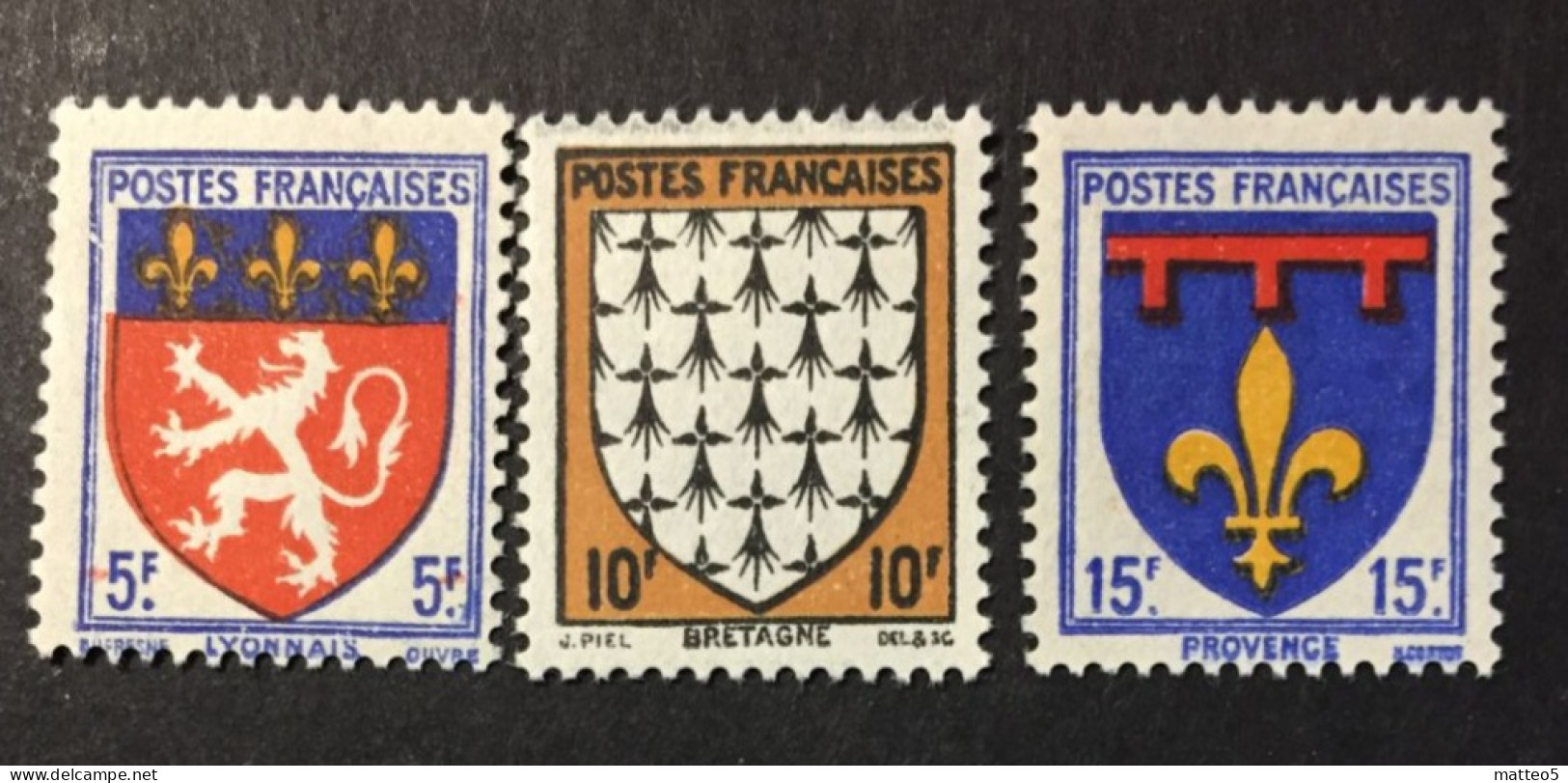 1942 France - Coat Of Arms  - Unused ( Gum With Defects ) - 1941-66 Coat Of Arms And Heraldry