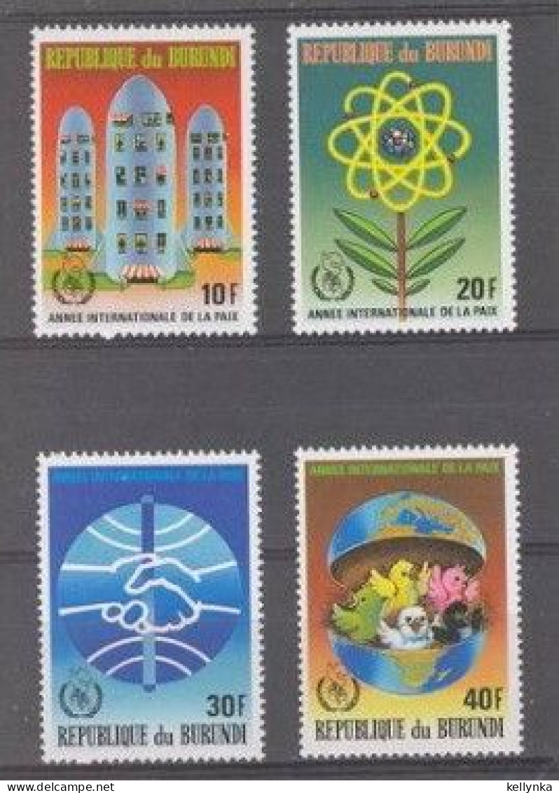 Burundi - 950/953 - Année Internationale De La Paix - 1987 - MNH - Nuovi