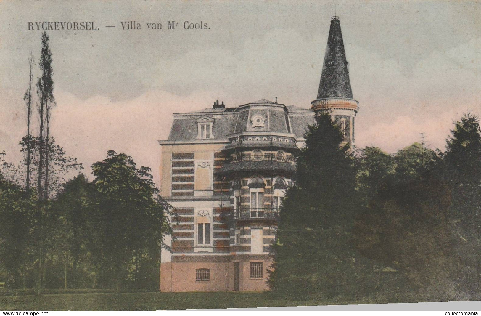 3 Oude Postkaarten   Rijckevorsel Rijkevorsel  Ville Van Mr Cools Villa Verhoustraeten Bochtenstr  1908 - Rijkevorsel