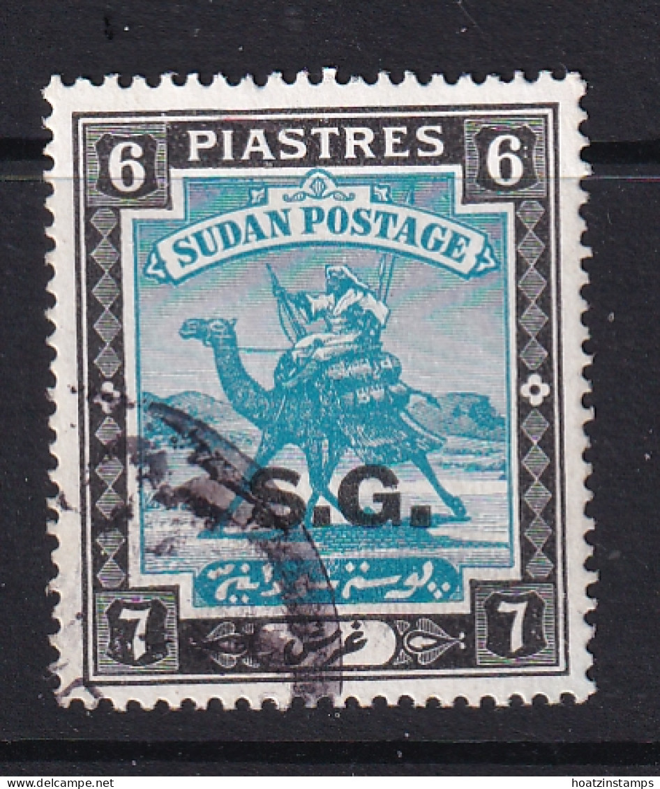 Sdn: 1936/46   Official - Arab Postman  'S.G.'  OVPT   SG O40b    6P    Used - Soudan (...-1951)