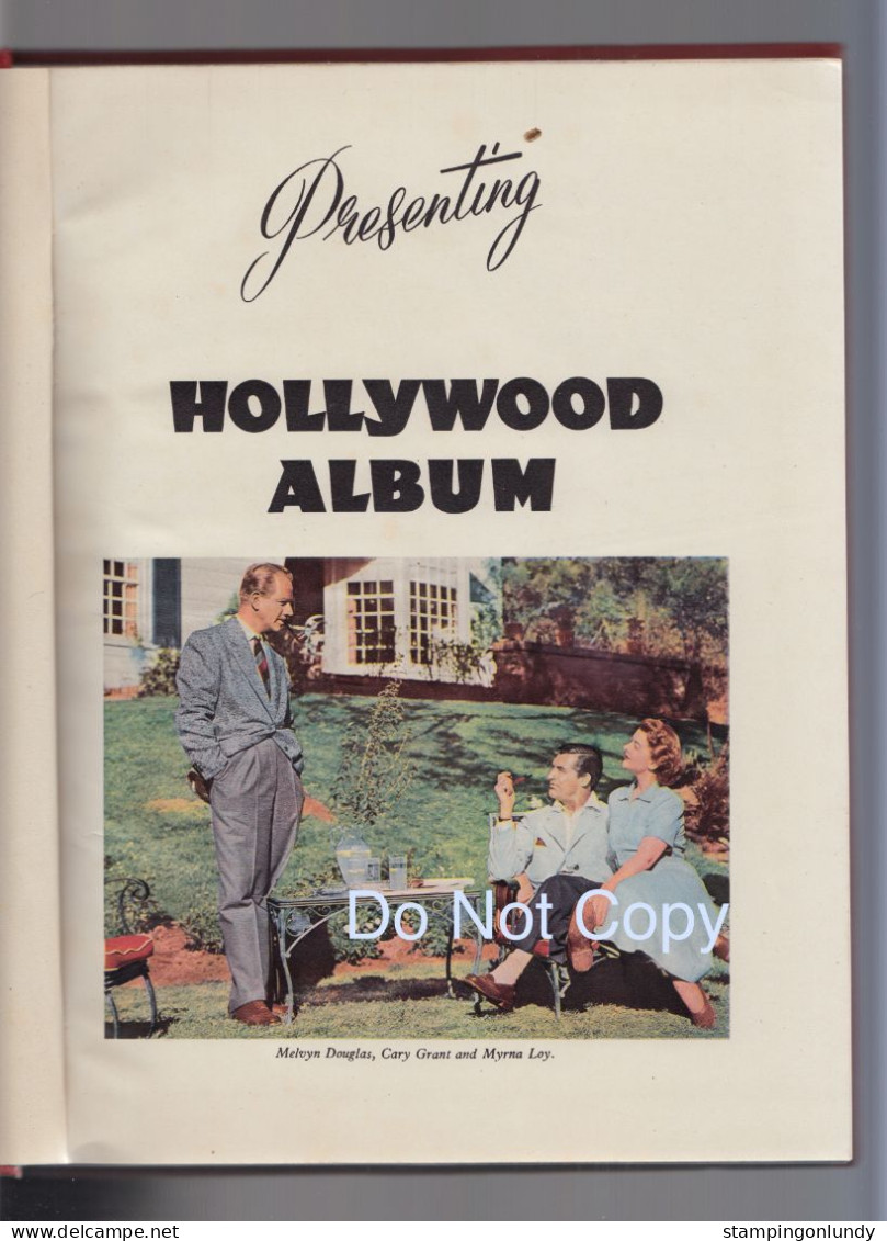 11. Hollywood Film Album 1950's Dust Jacket Ronald Reagan. Retirment Sale Price Slashed! - 1950-Now