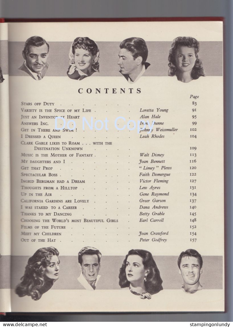 11. Hollywood Film Album 1950's Dust Jacket Ronald Reagan. Retirment Sale Price Slashed! - 1950-Now