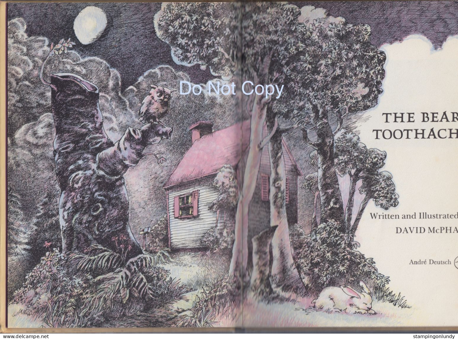 19. The Bear's Toothache David McPhail Andre Deutsch 1975 Hardback Retirment Sale Price Slashed! - Sprookjes & Fantasie