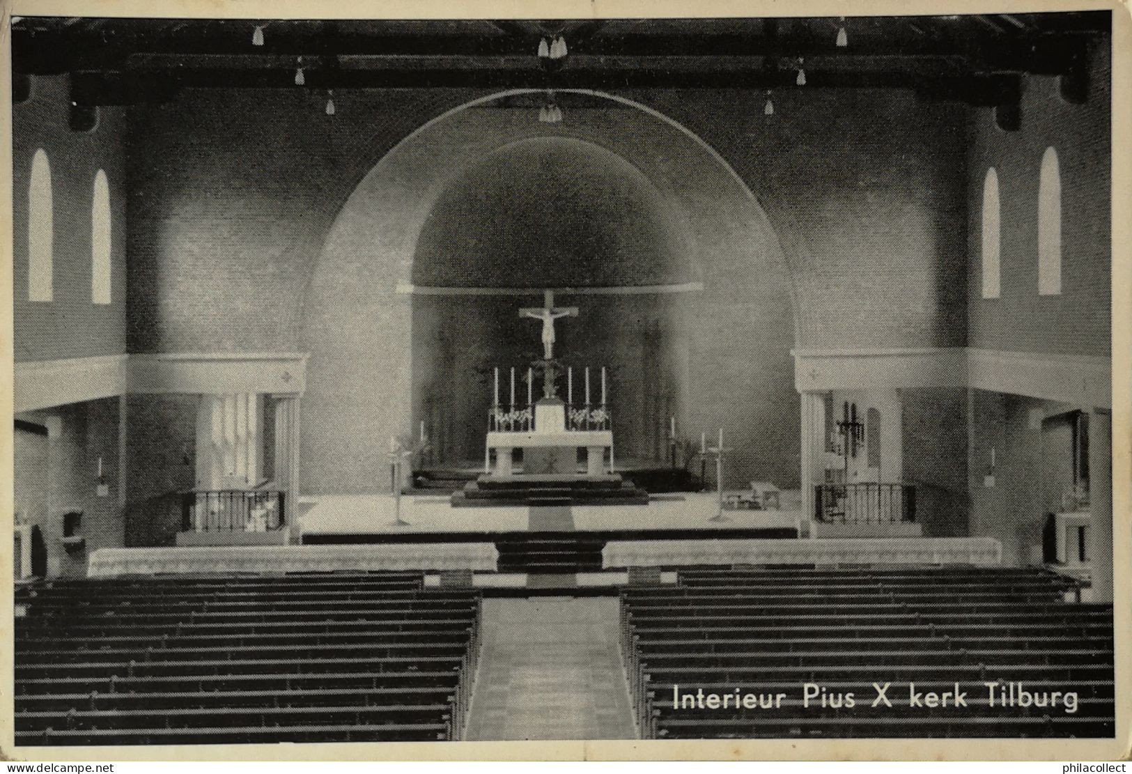 Tilburg (N-Br.) Interieur Pius X Kerk 19?? - Tilburg