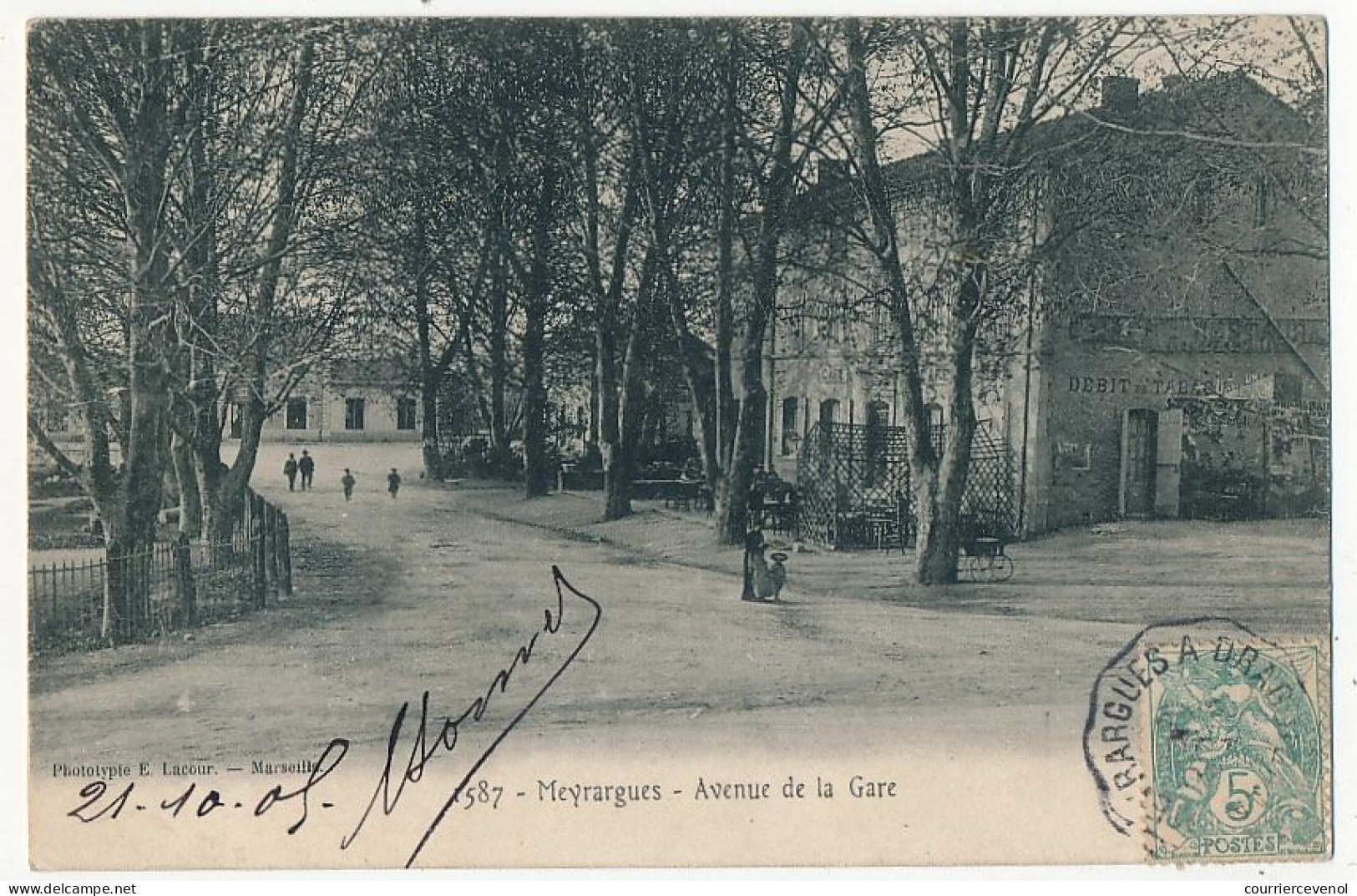 CPA - MEYRARGUES (B Du R) - Avenue De La Gare - Meyrargues