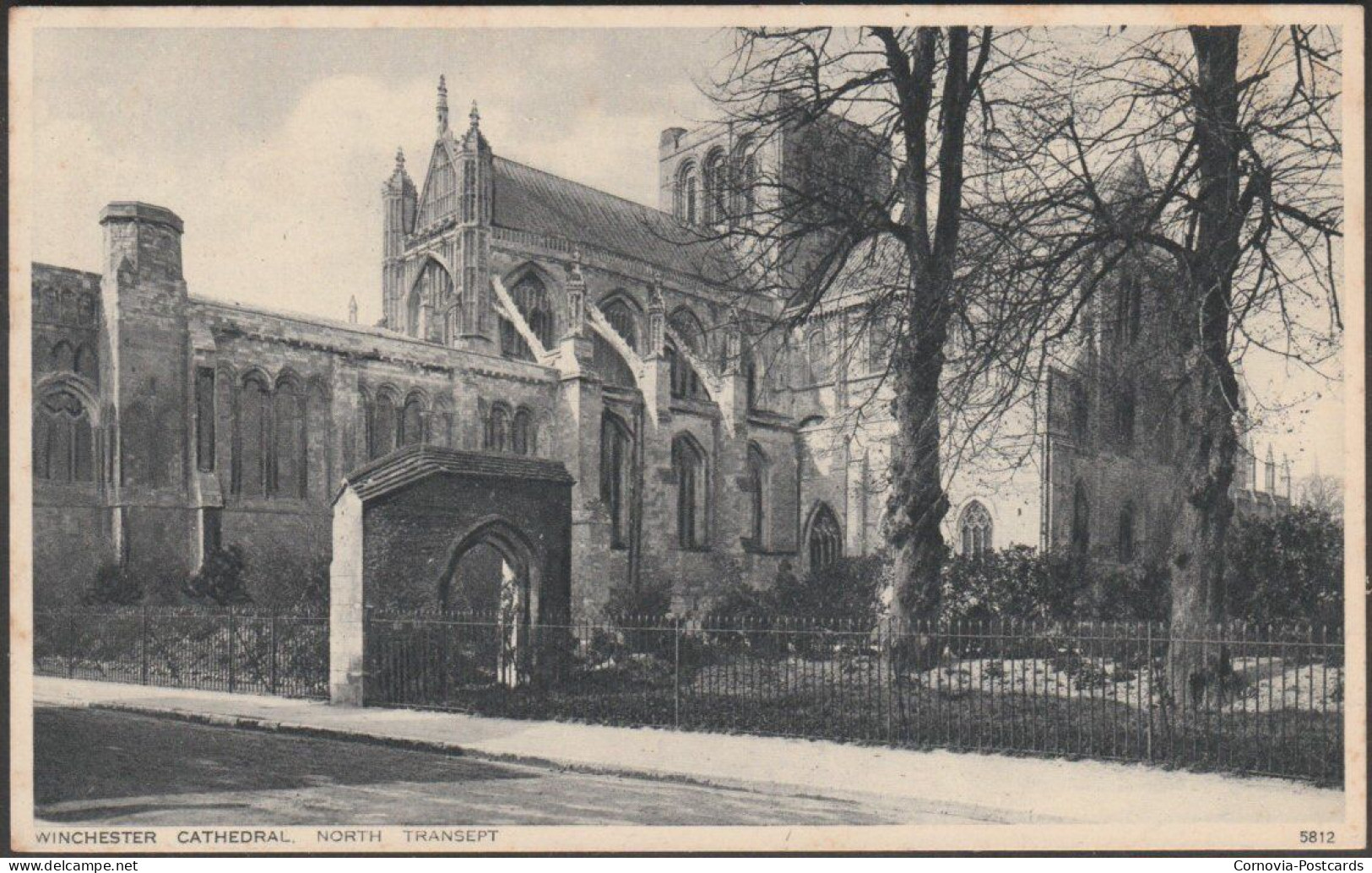 North Transept, Winchester Cathedral, Hampshire, C.1930 - Photochrom Postcard - Winchester