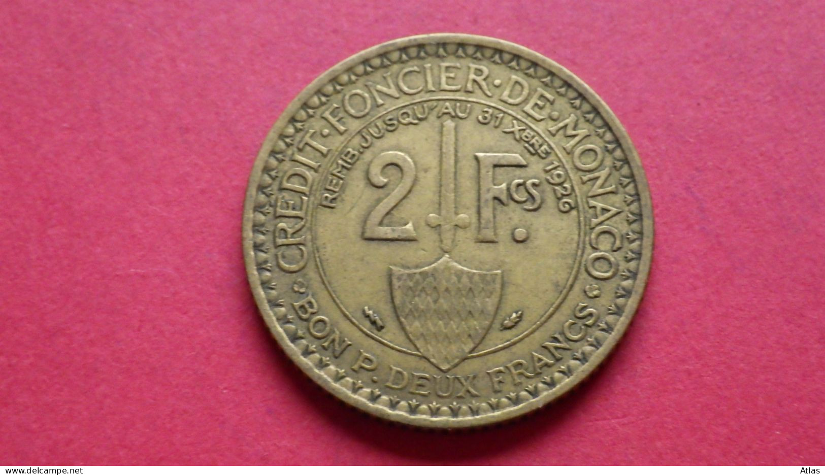 2 Francs 1924 - 1922-1949 Louis II.