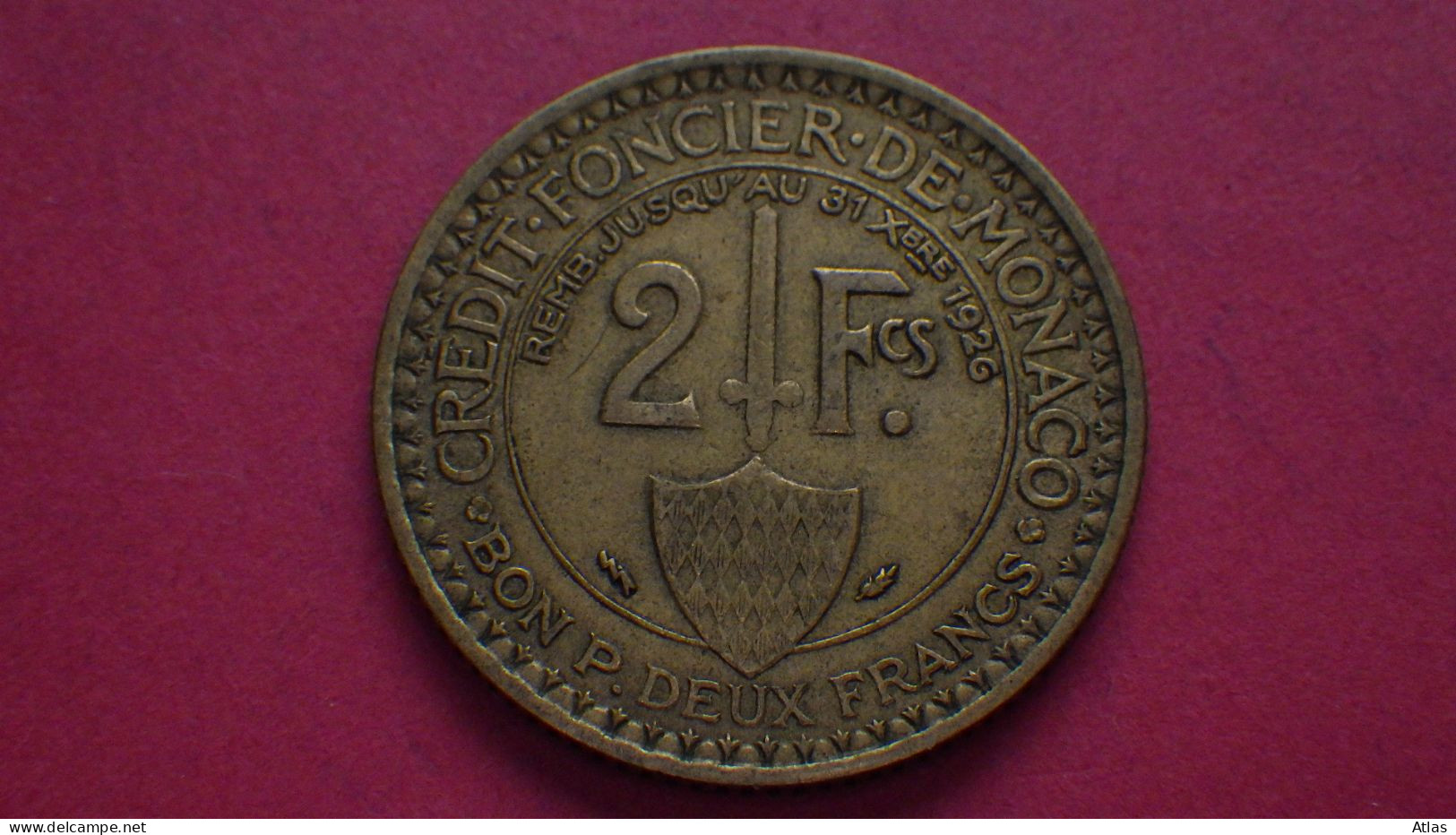 2 Francs 1924 - 1922-1949 Louis II