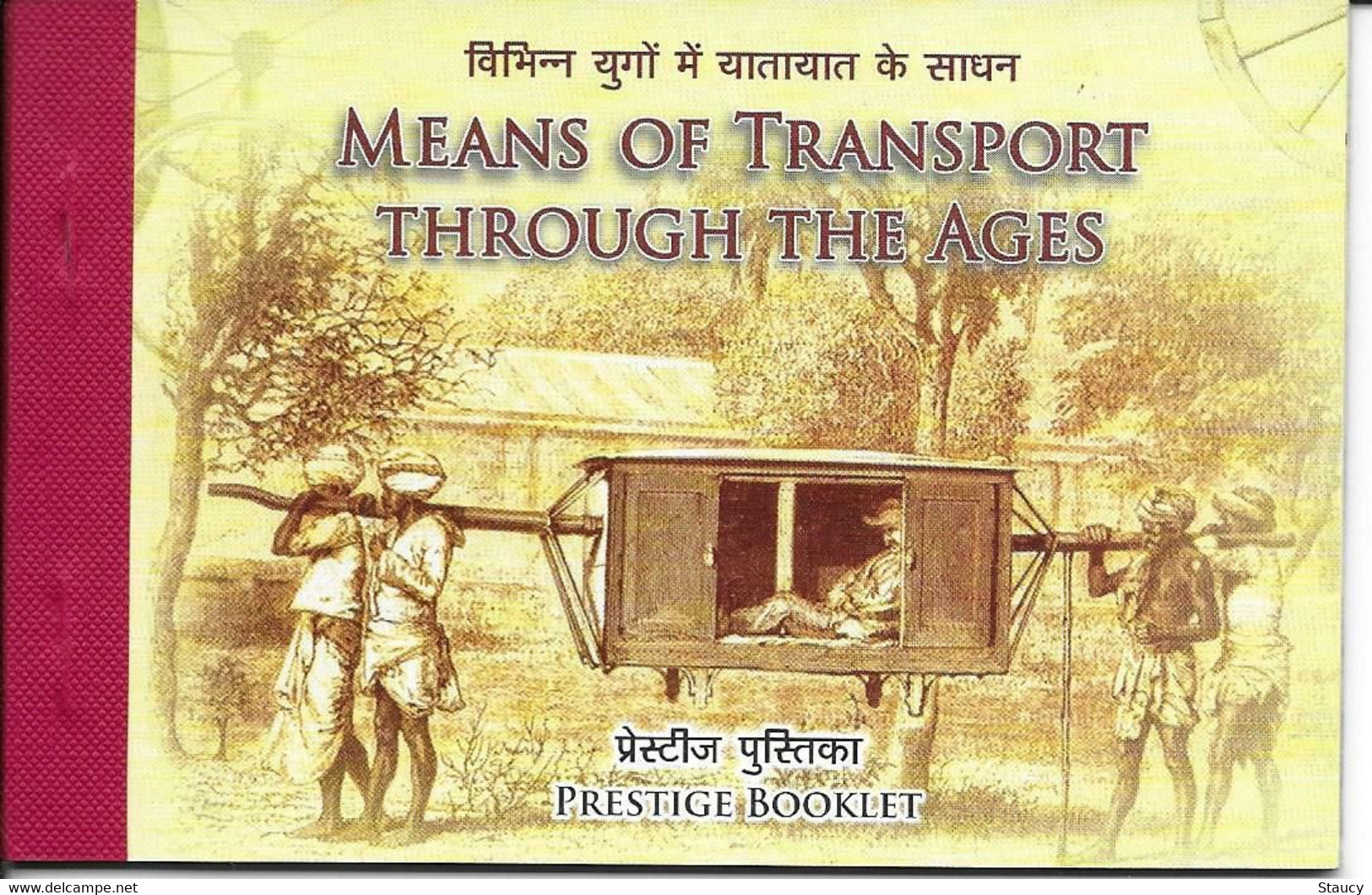 India 2017 Means Of Transport Through Ages Complete Prestige Booklet Containing 5 MINIATURE SHEETS MS MNH As Per Scan - Bussen