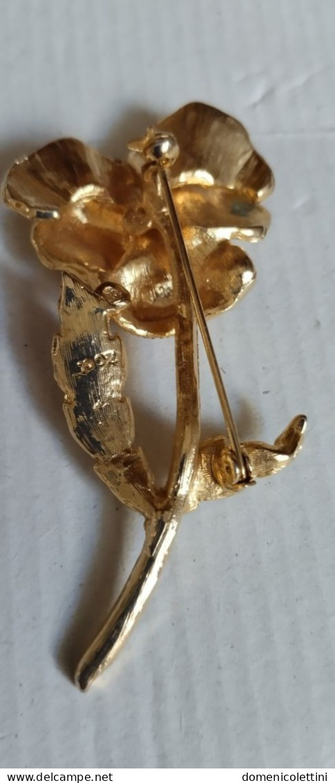 Spilla  Vintage Con Bagno In Oro - Brooches