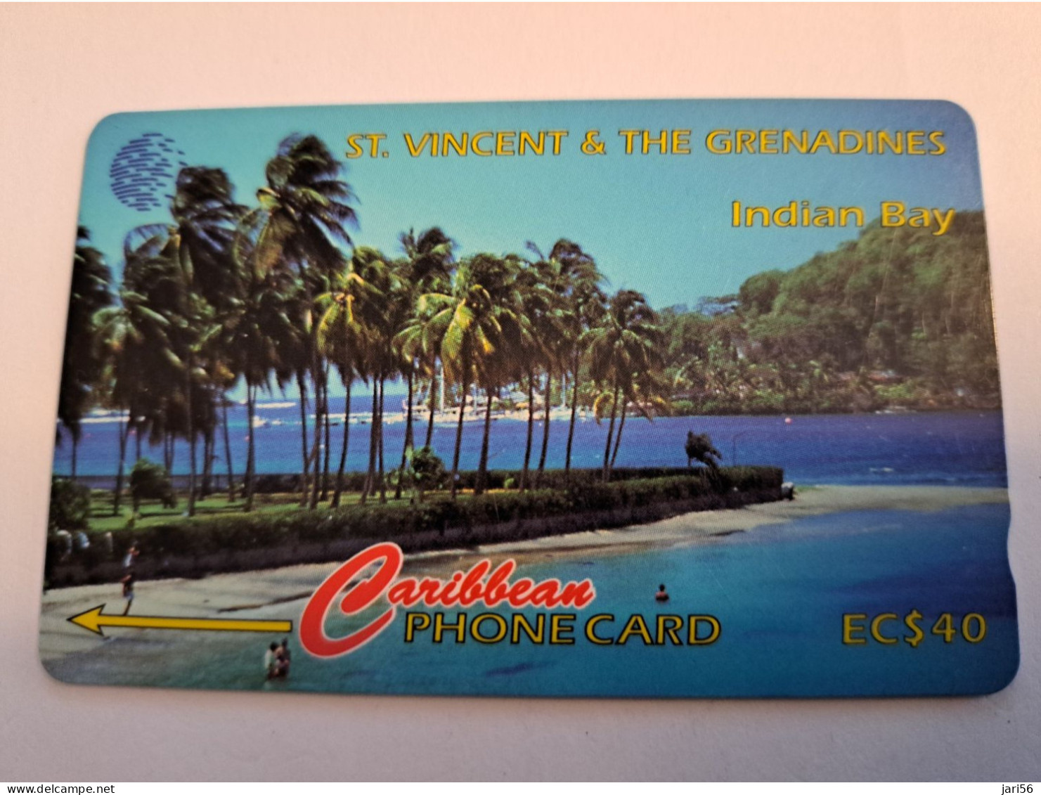 ST VINCENT & GRENADINES  GPT CARD   $ 40,- 13CSVC  INDIAN BAY            C&W    Fine Used  Card  **16053** - Saint-Vincent-et-les-Grenadines