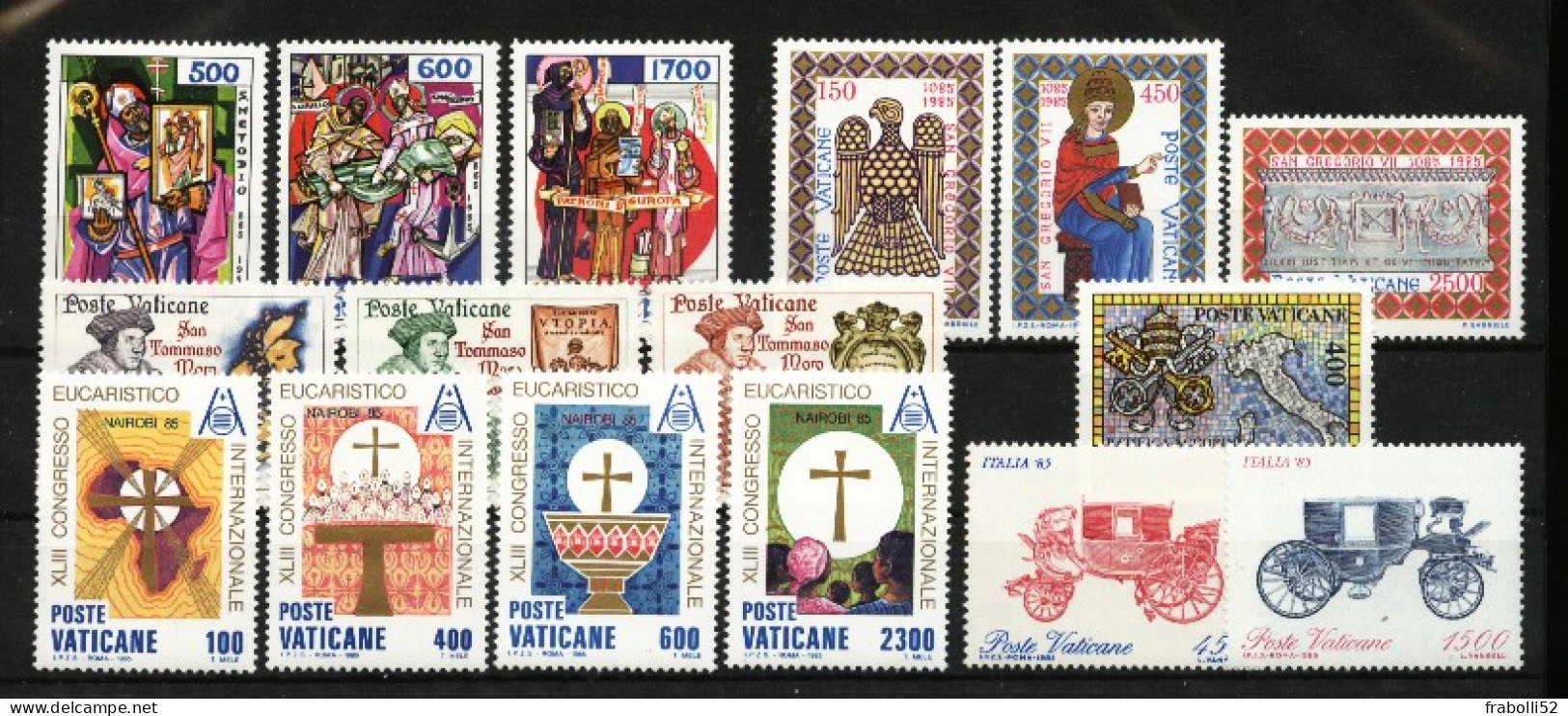 Vaticano Nuovi:  1985 Annata Completa - Años Completos
