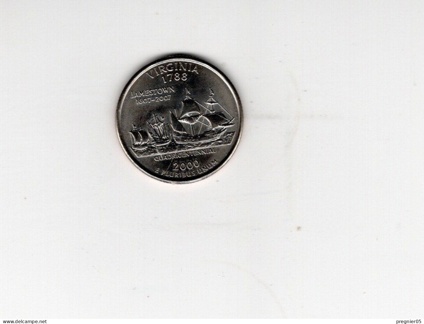 USA - Pièce 1/4 Dollar Quarter Virginia 2000P SUP/XF  KM.309 - Non Classés